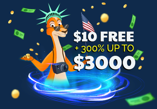 бесплатный приветственный бонус $10